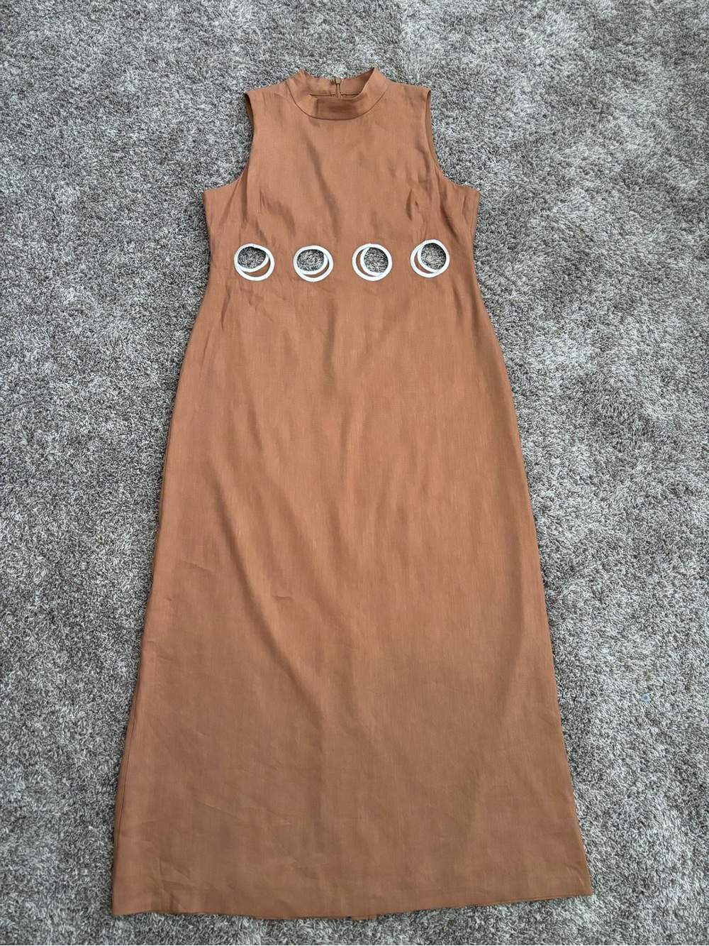NWT Antonio Melani Quiet Luxury Linen Blend Maxi Dress- Size 12 - Picture 2 of 9